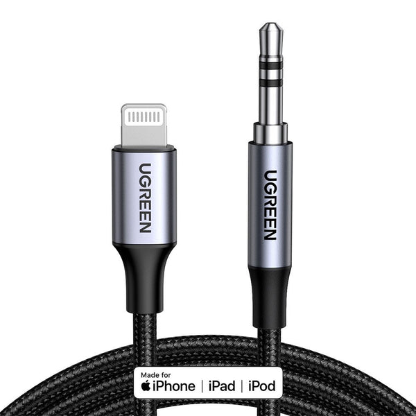 UGREEN US315 Lightning to 3.5mm Aux Cable 1m