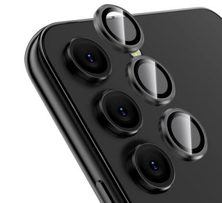 Kinglas - Rear Camera Full Lens Protectors - Samsung S25 - Black
