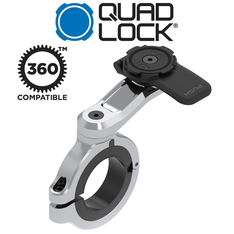 Quadlock - Motorcycle Handlebar Mount Pro Large - Chrome