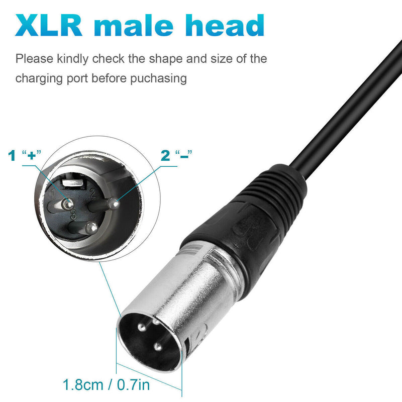 E-Scooter / E-Bike - 67.2v Charger - (18mm 3 pin XLR Tip) - Replacement Charger