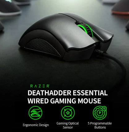 Razer - DeathAdder Essential-Ergonomic Wired Gaming Mouse