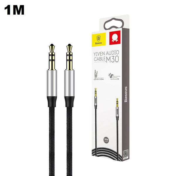 Baseus - Yiven Audio Cable M30 1M 3.5MM (Silver)