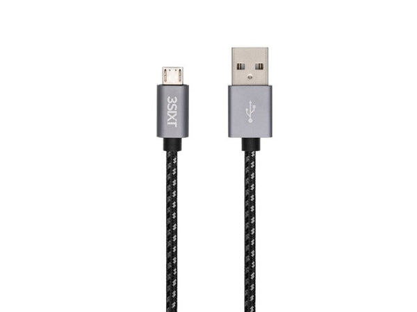 3sixT - Micro USB - USB A - Black - 30CM