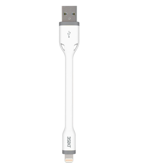 3sixT - Clip & Sync Cable - Lightning - 10cm - White
