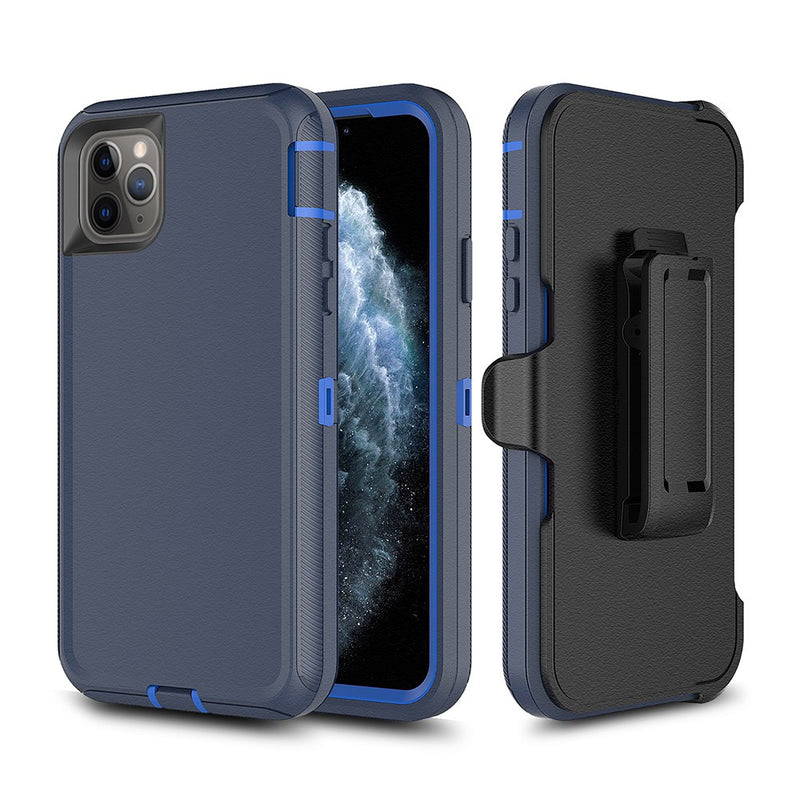 Adventurer - Robot Armor Hard Case - With Belt - Navy - iPhone 11 Pro Max