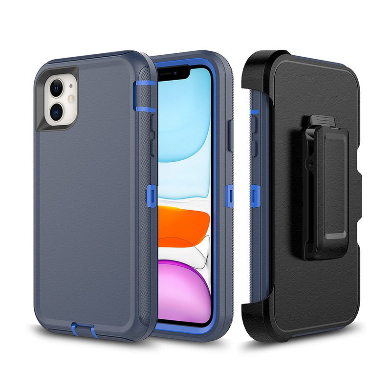 Adventurer - Robot Armor Hard Case - With Belt - Navy - iPhone 11
