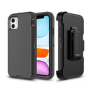 Adventurer - Robot Armor Hard Case - With Belt - Black - iPhone 11