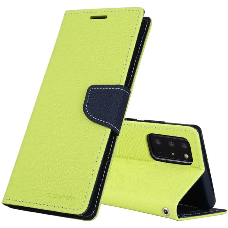 Goospery - Fancy Canvas Diary - Lime - iPhone 12 / 12 Pro