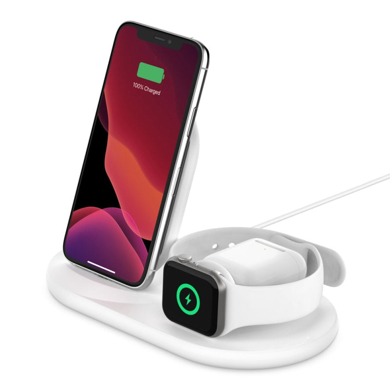 Belkin - 3-in-1 Wireless Charger - White