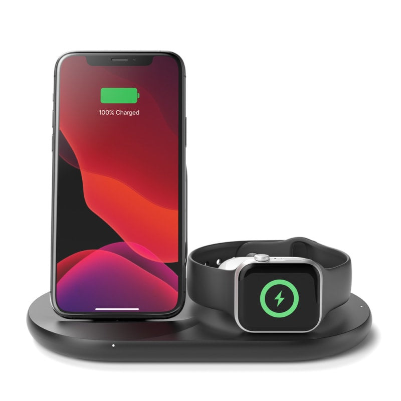 Belkin - 3-in-1 Wireless Charger - Black