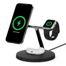 Belkin - 15W Magsafe 3 in 1 Magnetic Wireless Charger - Black