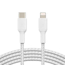 Belkin - USB-C to Lightning Braided Cable 2M - White