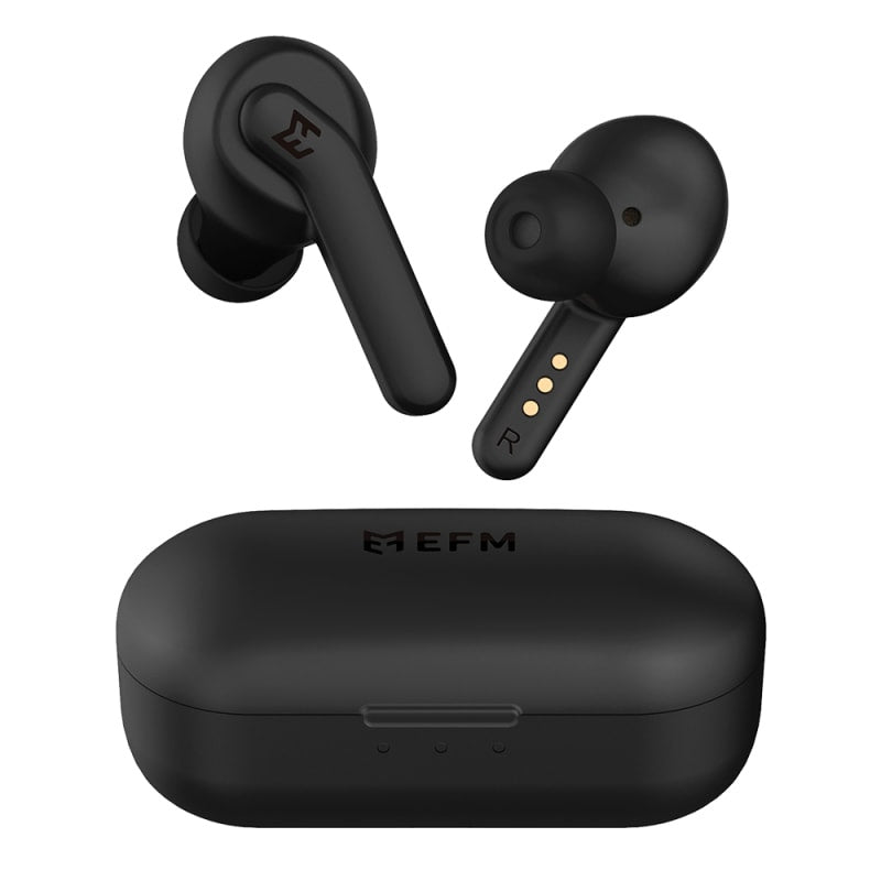 EFM - TWS Andes ANC Earphones / Active Noise Cancelling and IP54 Rating - Black