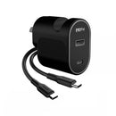 EFM - 30W Dual Port Wall Charger / Type C to Type C Cable 1M