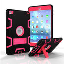 Hybrid Protective Silicone Case - Black / Pink - iPad Air 1 / 5th Gen / 6th Gen