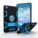 Hybrid Protective Silicone Case - Black / Blue - iPad Air 1 / 5th Gen / 6th Gen