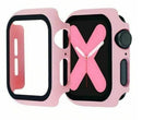 Hot Pink - Apple Watch / TPU Case + Tempered Glass - Series 4/5/6/SE - 44mm