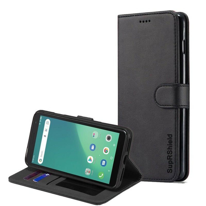 Suprsheild - Folio Wallet Flip Case - Black - Google Pixel 5.0