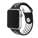 Black / White - Apple Watch Sports Band Strap - 42/44/45/49mm