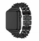 Black - Apple Watch Jewellery Metal Strap - 42/44/45/49mm