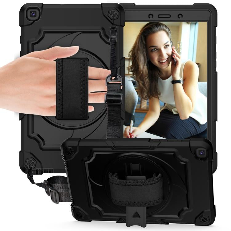 Hybrid Protective Silicone Case (Hand Grip)- Black / Black - A 10.5 T590 T595 [2019]