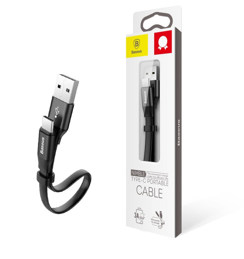 Baseus Nimble - USB-A - USB-C - Portable Cable - Black - 23cm