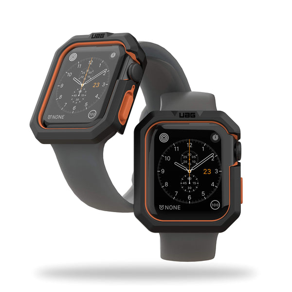 UAG - Rugged Case - Apple Watch - 42/44/45/49mm - Black/Orange