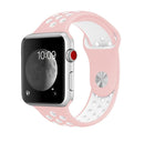 Pink / White - Apple Watch Sports Band Strap - 38/40/41mm