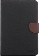 Goospery - Fancy Canvas Diary - Black / Brown - iPad Mini 4 / 5