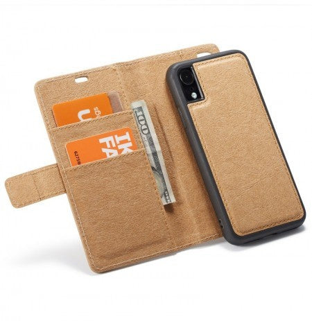 WHATIF - Detachable 2 in 1 Wallet Phone Case - Brown - iPhone XS Max