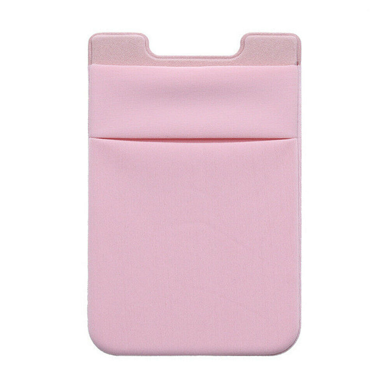 Stick-On Wallet / Fabric - Baby Pink