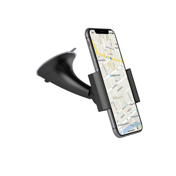Cygnett - DashView Vice Universal In-Car Windscreen Mount - Black (CY1738UNVIC), Secure & Adjustable Cradle, Compatible with Units between 55-86mm Wide