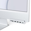 Satechi USB-C Clamp Hub for 24" iMac – Silver Expand your iMac’s connectivity with the Satechi USB-C Clamp Hub in Silver, designed specifically for the 24-inch iMac. This sleek hub attaches directly to the edge of your iMac, providing additional ports wit