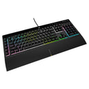 Corsair K55 RGB PRO XT, IP42 Spill Resistant, Marco Controls, ICUE Game Integration, RGB Effects, Gaming Keyboard