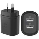 Cygnett - PowerPlus - 12W Dual USB-A Wall Charger - Black