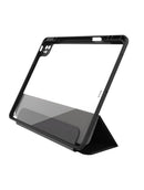 EFM - Aspen Folio Case Armour with D3O & Leather Suits iPad Pro 12.9 4th & 5th Gen -  Black