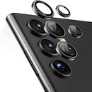 Rear Camera Seperate Lense Protectors - Samsung S23 Ultra - Black