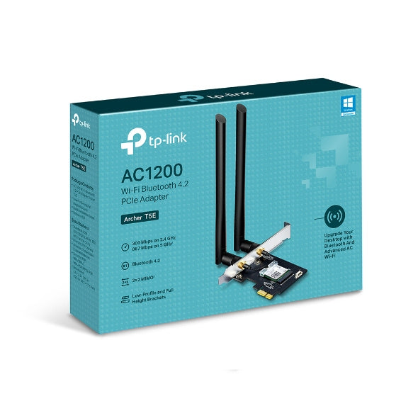 TP-Link Archer T5E AC1200 Wireless Dual Band PCIe Adaptor With Bluetooth 4.2