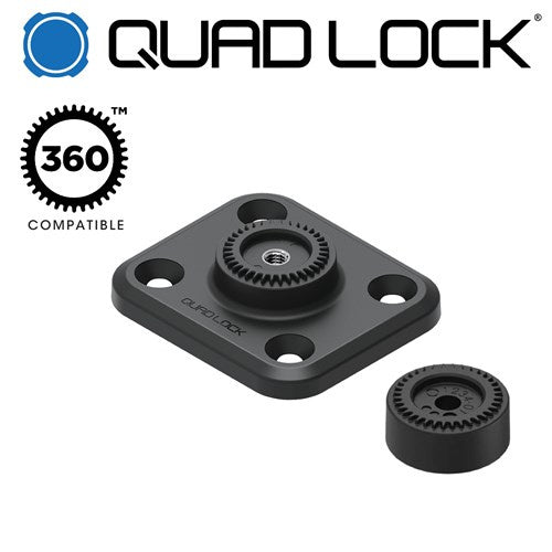 Quadlock - 360 Base-Flat Rectangle 4 Hole