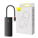 Baseus - Lite Series 5-Port Type-C HUB Docking Station (Type-C to HDMI+ 3 x USB-A + USB-C) - Black