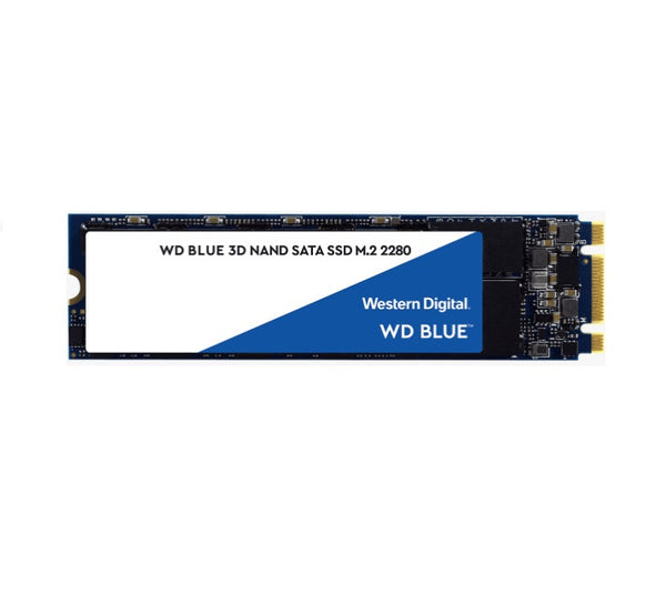Western Digital WD Blue 500GB M.2 SATA SSD 560R/530W MB/s 95K/84K IOPS 200TBW 1.75M hrs MTTF 3D NAND 7mm