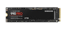 Samsung 990 Pro 2TB Gen4 NVMe SSD 7450MB/s 6900MB/s R/W 1550K/1200K IOPS 600TBW 1.5M Hrs MTBF for PS5 5yrs Warranty