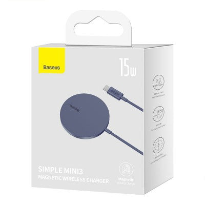 Baseus - Simple Mini3 Magnetic Wireless Charger (Black)