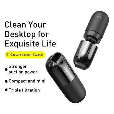 Baseus C1 Capsule Vacuum Cleaner - (Black)