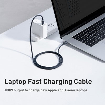 Baseus - Crystal Shine Series - Fast Charging Data Cable USB-C to USB-C 100W 2M (Black)