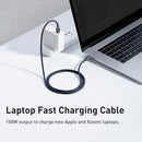 Baseus - Crystal Shine Series - Fast Charging Data Cable USB-C to USB-C 100W 1.2M (Black)