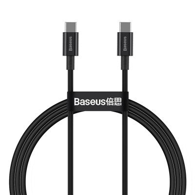 Baseus - Superior Series Fast Charging Data Cable USB-C to USB-C 100W 1M (Black)