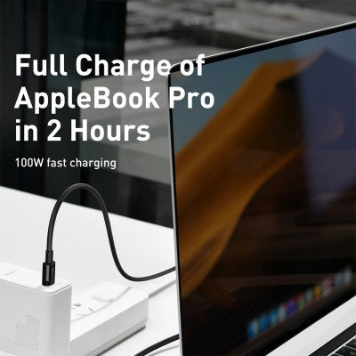 Baseus - Superior Series Fast Charging Data Cable USB-C to USB-C 100W 1M (Black)