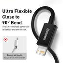 Baseus - Superior Series Fast Charging Data Cable USB-A to iP 2.4A 0.25M (White)