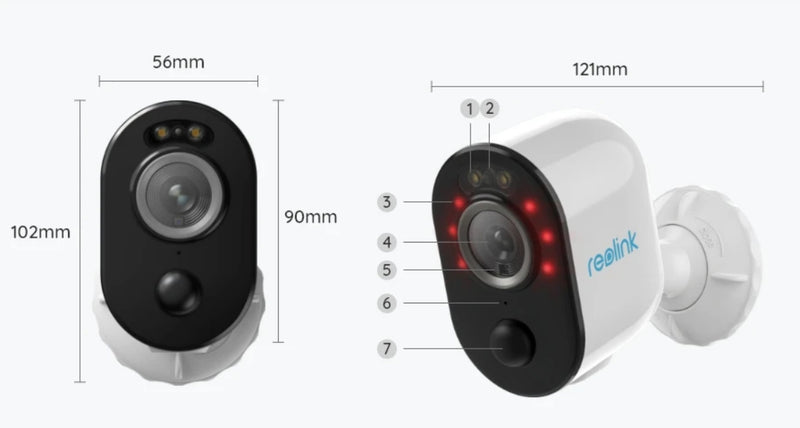 Reolink - Argus 3 Pro - Smart 2K 4MP Wire-Free Camera with Motion Spotlight Security Camera